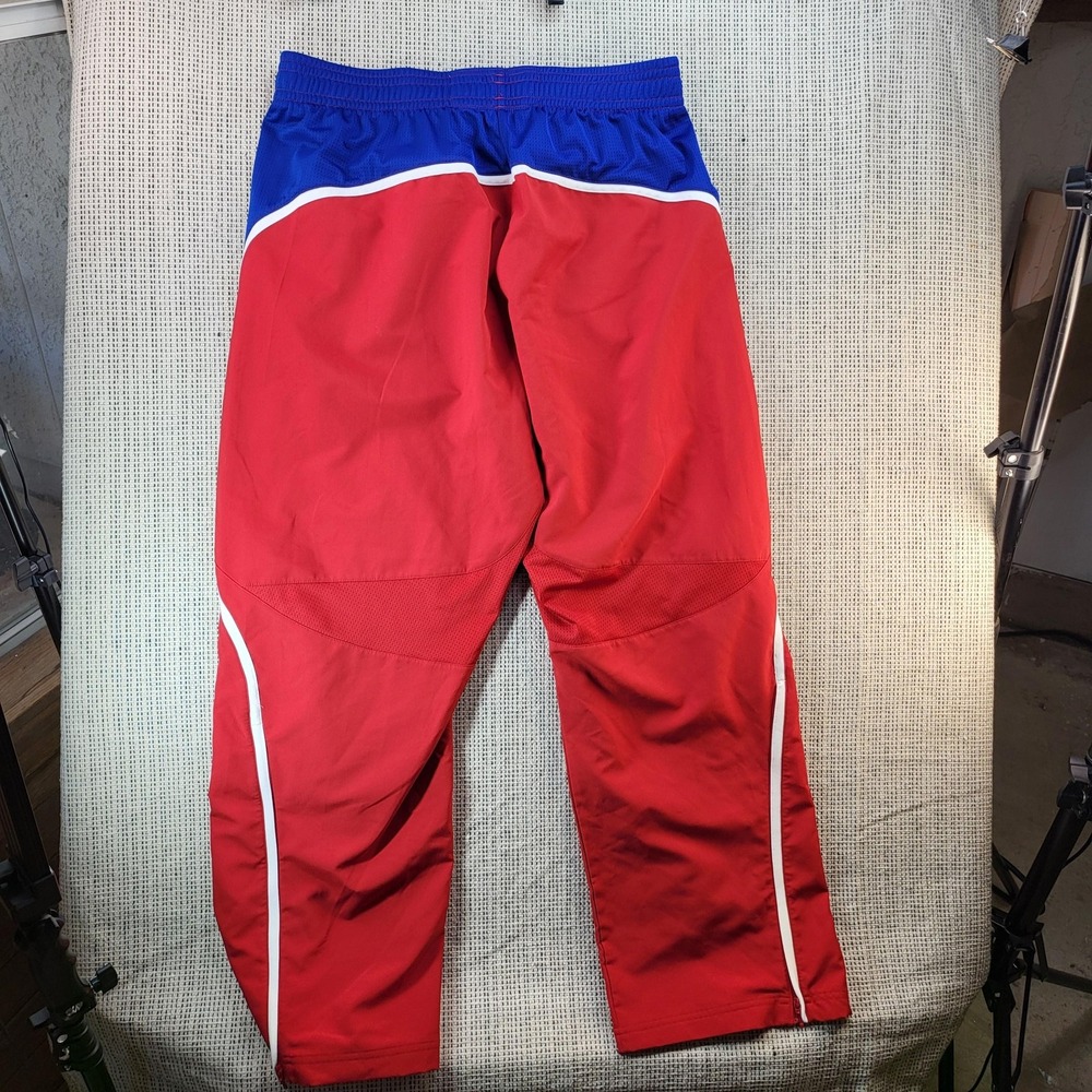 Kansas Jayhawks Pants Women Large Red‎ Blue NCAA Basketball Adidas adizero - Picture 5 of 6